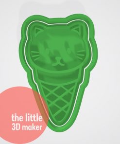 Cat Ice cream cookie cutter
