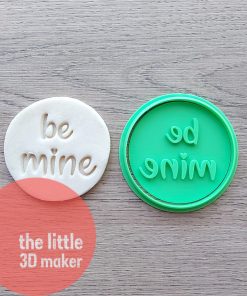 Be Mine Cookie Cutter Stamp Fondant Embosser