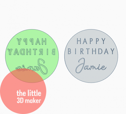 Personalised Birthday Cookie Cuter stamp