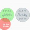 Custom Happy Birthday Cookie Cutter Stamp